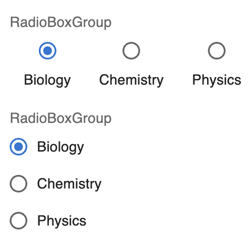 RadioBoxGroup